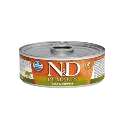 N&D Pumpkin Balkabaklı Ördekli Tahılsız Yetişkin Kedi Konservesi 70gr