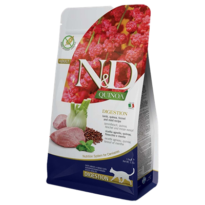N&D Quinoa Digestion Kuzulu Kinoalı Yetişkin Kedi Maması 1,5kg