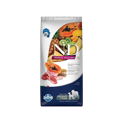 N&D Tropical Kuzu ve Meyve Orta ve Büyük Irk Köpek Maması 10 Kg