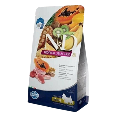 N&D Tropical Selection Kuzu Etli ve Tropikal Meyveli Mini Irk Yetişkin Köpek Maması 1,5kg