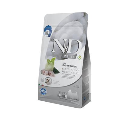 N&D White Levrek Spirulina ve Rezeneli Küçük Irk Yetişkin Köpek Maması 2kg