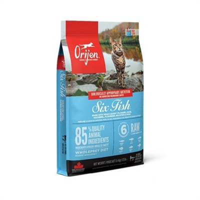 Orijen 6 Fish 6 Balıklı Tahılsız Kedi Maması 5.4kg