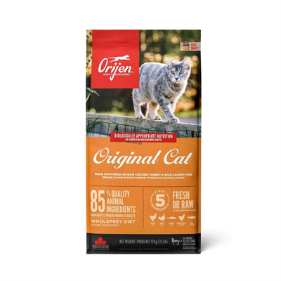 Orijen Original Cat Tahılsız Yavru ve Yetişkin Kedi Maması 17 kg