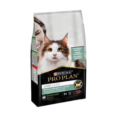 Pro Plan LiveClear Somonlu Alerjen Azaltan Kısırlaştırılmış Kedi Maması 1,4kg