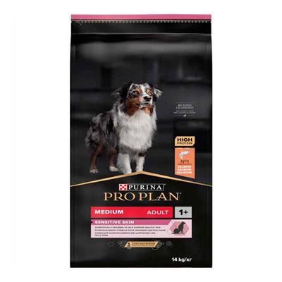 Pro Plan Medium Sensitive Skin Somonlu Orta Irk Yetişkin Köpek Maması 14kg