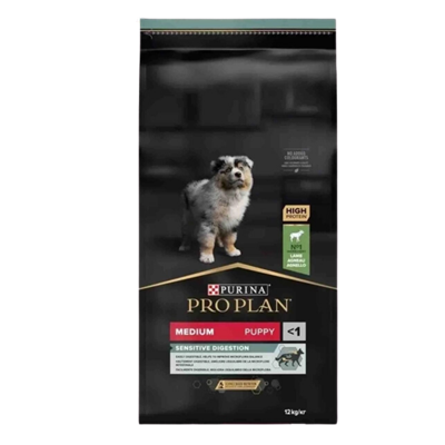 Pro Plan Puppy Medium Sensitive Digestion Kuzulu ve Pirinçli Orta Irk Yavru Köpek Maması 12kg