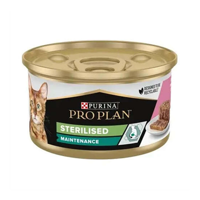 Pro Plan Somonlu ve Ton Balıklı Kısırlaştırılmış Yetişkin Kedi Konservesi 85gr