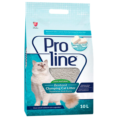 Proline Süper Topaklanan İnce Taneli Marsilya Sabunu Kokulu Bentonit Kedi Kumu 10lt