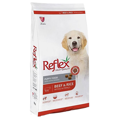 Reflex Biftekli ve Pirinçli Yavru Köpek Maması 15kg