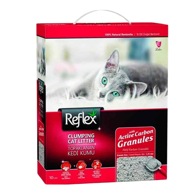 Reflex Granül Aktif Karbonlu Süper Hızlı Topaklanan Kedi Kumu 10lt