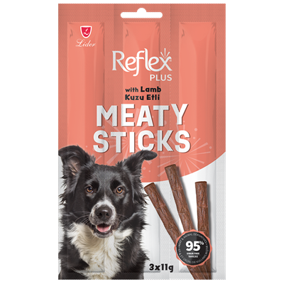Reflex Kuzu Etli Köpek Ödül Çubuğu 3x11gr