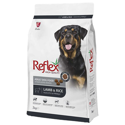 Reflex Kuzu Etli ve Pirinçli Yetişkin Köpek Maması 3kg