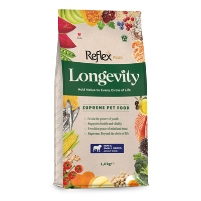 Reflex Plus Longevity Hipoalerjenik Mini ve Küçük Irk Yetişkin Köpek Maması 1.4kg