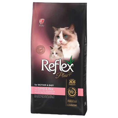 Reflex Plus Mother&Babycat Kuzu Etli ve Pirinçli Yavru Kedi Maması 1,5kg