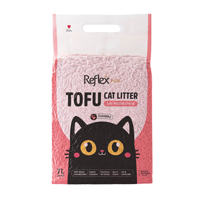 Reflex Plus Tofu Bebek Pudralı Kedi Kumu 7L