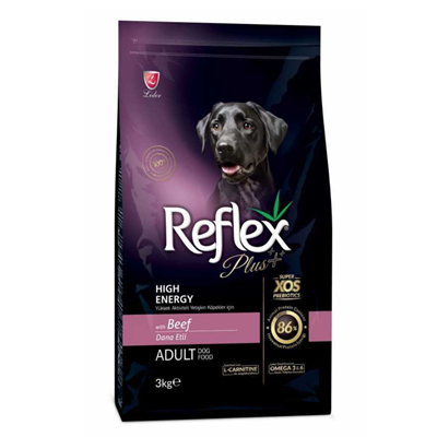 Reflex Plus Yüksek Aktiviteli Dana Etli Yetişkin Köpek Maması 3kg