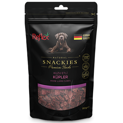 Reflex Snackies Kuzu Etli Küp Tahılsız Köpek Ödül Maması 170gr