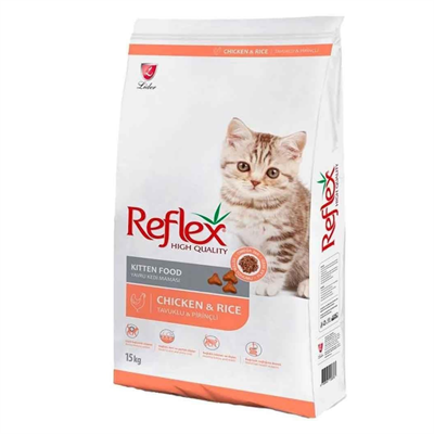 Reflex Tavuklu ve Pirinçli Yavru Kedi Maması 15 kg
