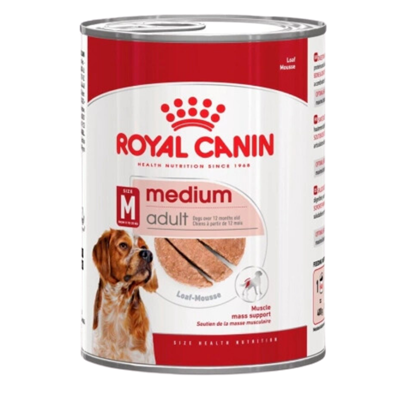 Royal Canin Loaf Mousse Orta Irk Ezme Yetişkin Köpek Konservesi 12x410gr