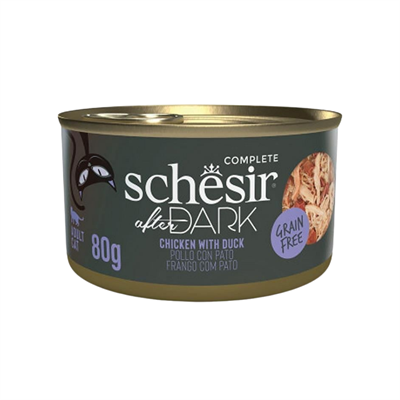 Schesir After Dark Tavuklu ve Ördekli Yetişkin Konserve Kedi Maması 80 gr