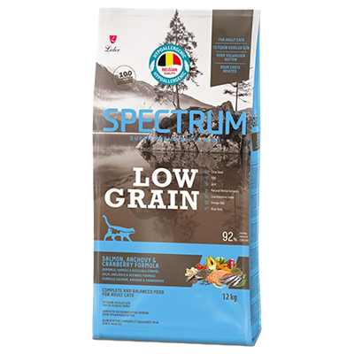 Spectrum Düşük Tahıllı Somonlu Hamsili ve Kızılcıklı Yetişkin Kedi Maması 12kg