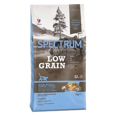 Spectrum Düşük Tahıllı Somonlu Hamsili ve Kızılcıklı Yetişkin Kedi Maması 2kg