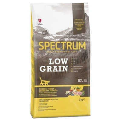 Spectrum Düşük Tahıllı Tavuklu Hindili ve Kızılcıklı Yavru Kedi Maması 2kg