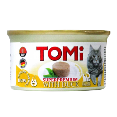 Tomi Ördekli Yetişkin Kedi Konservesi 85gr