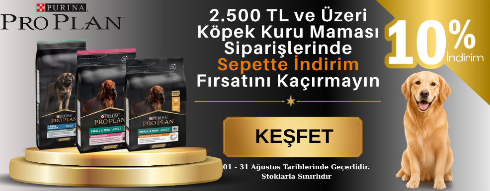 Pro Plan Köpek Kuru Mamalarında Sepette %10 İndirim