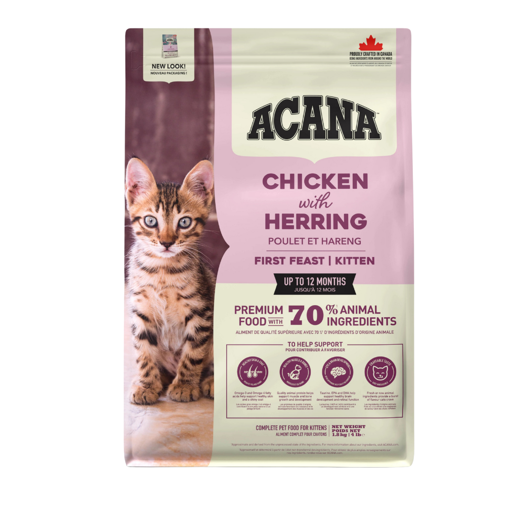 Acana First Feast Kitten Tavuklu ve Balıklı Yavru Kedi Maması 1,8 kg