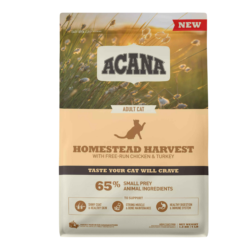 Acana Homestead Harvest Tavuklu ve Hindili Yetişkin Kedi Maması 1,8 kg