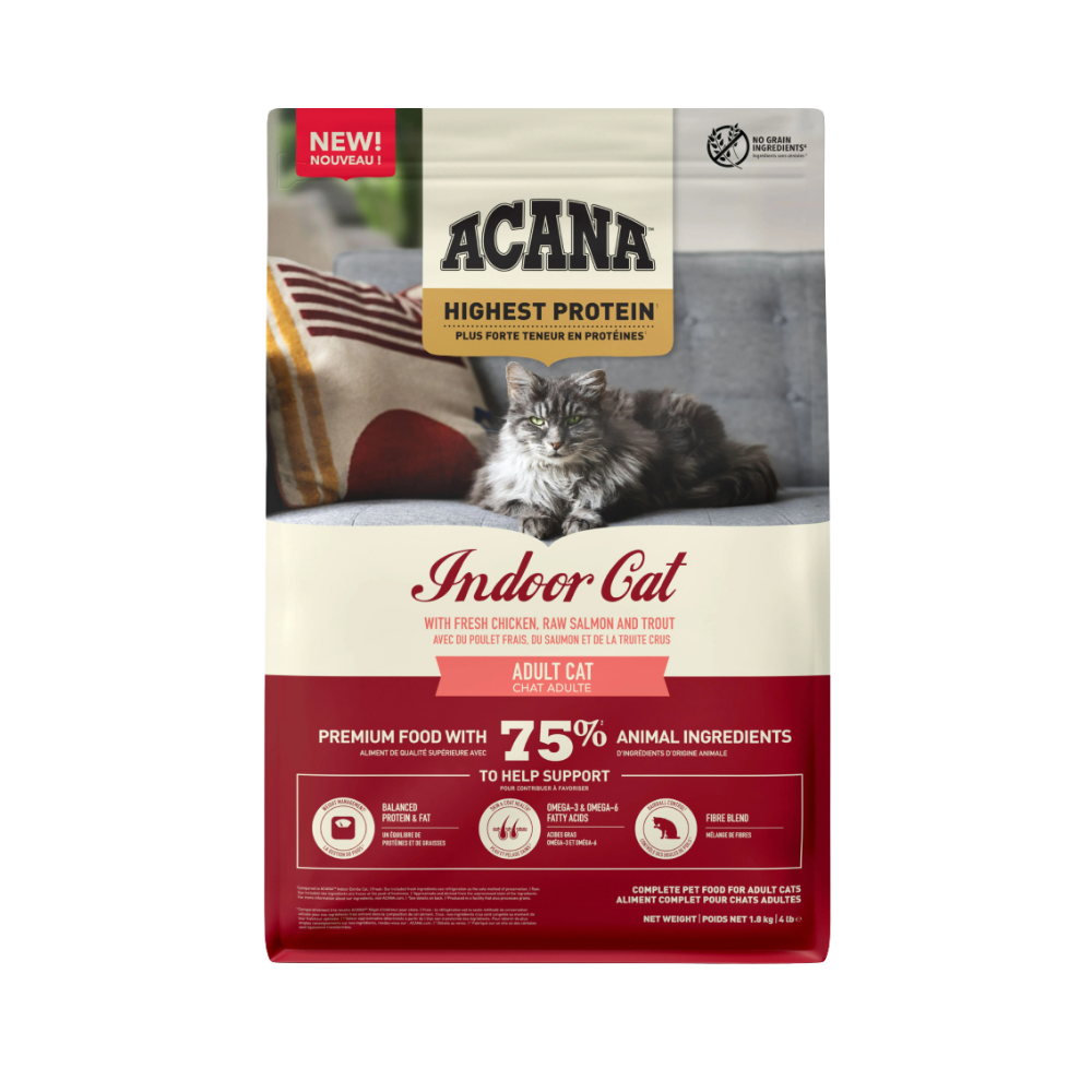 Acana Indoor Yüksek Proteinli Tavuk ve Balıklı Kedi Maması 1.8kg
