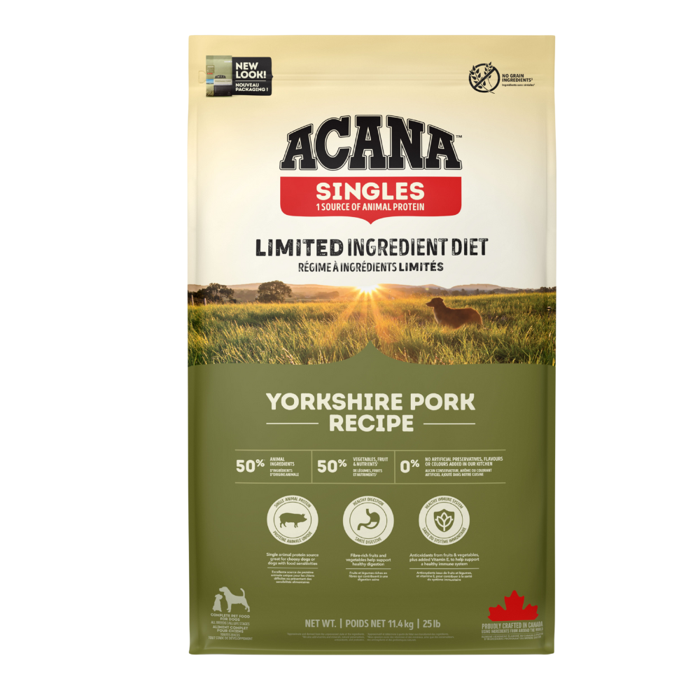 Acana Singles Yorkshire Pork Domuz Etli Yetişkin Köpek Maması 11,4 kg