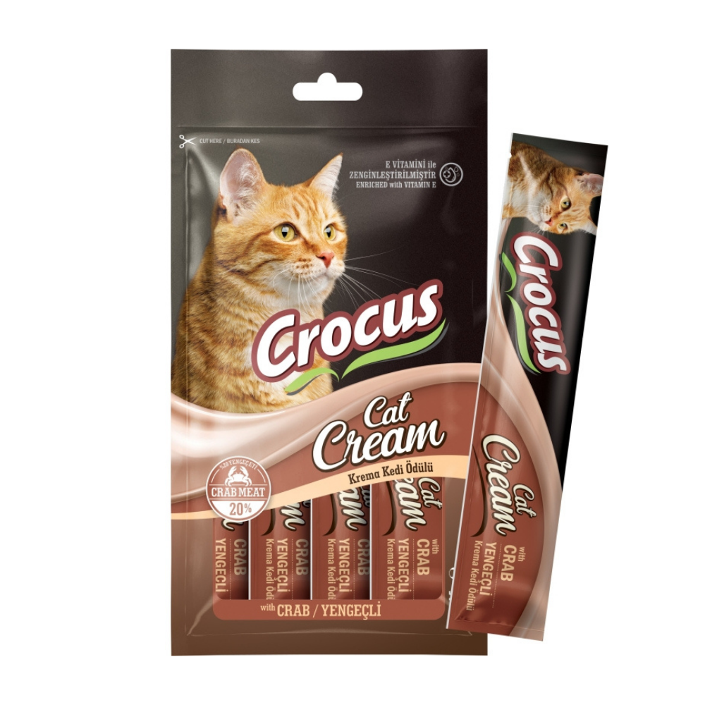 Crocus Yengeçli Krema Kedi Ödülü 4x15 gr