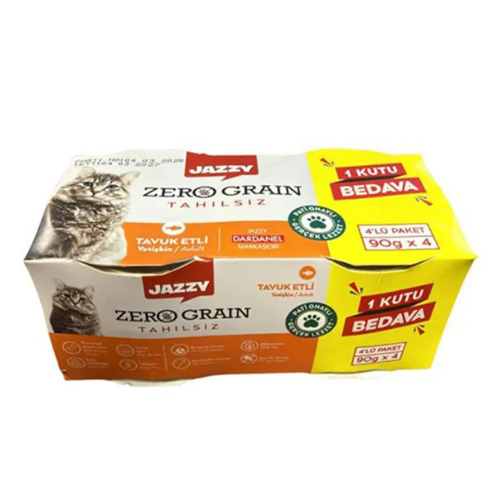 Dardanel Jazzy Tavuklu Kedi Konservesi 4x90 gr