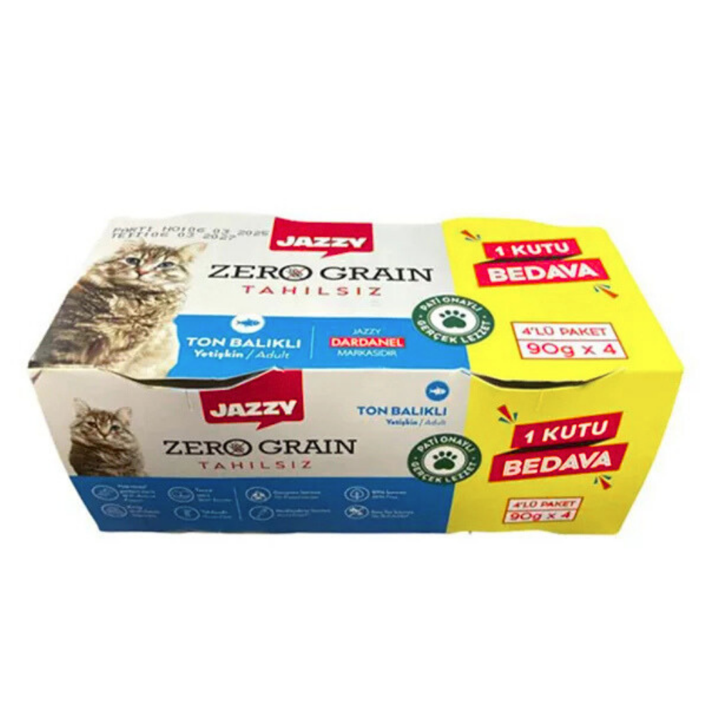 Dardanel Jazzy Ton Balıklı Kedi Konservesi 4x90 gr