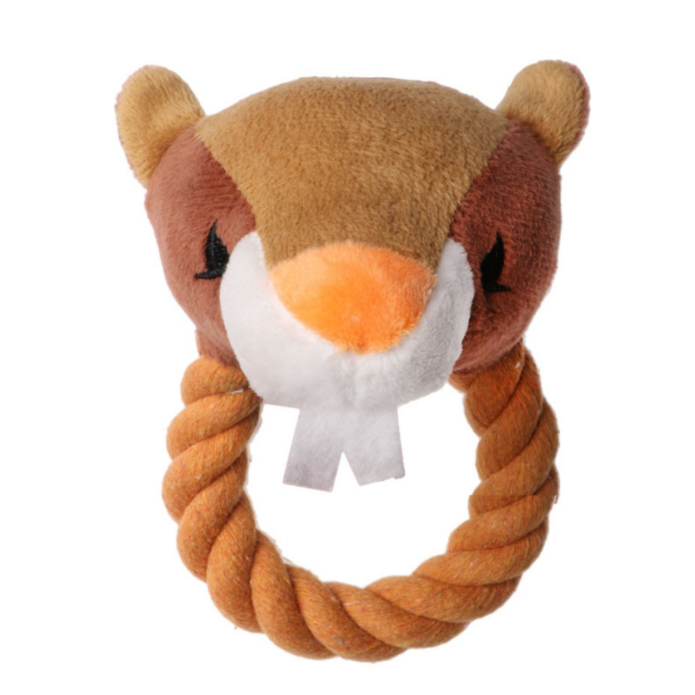 Eastland İpli Öten Peluş Kunduz Çap 18 cm