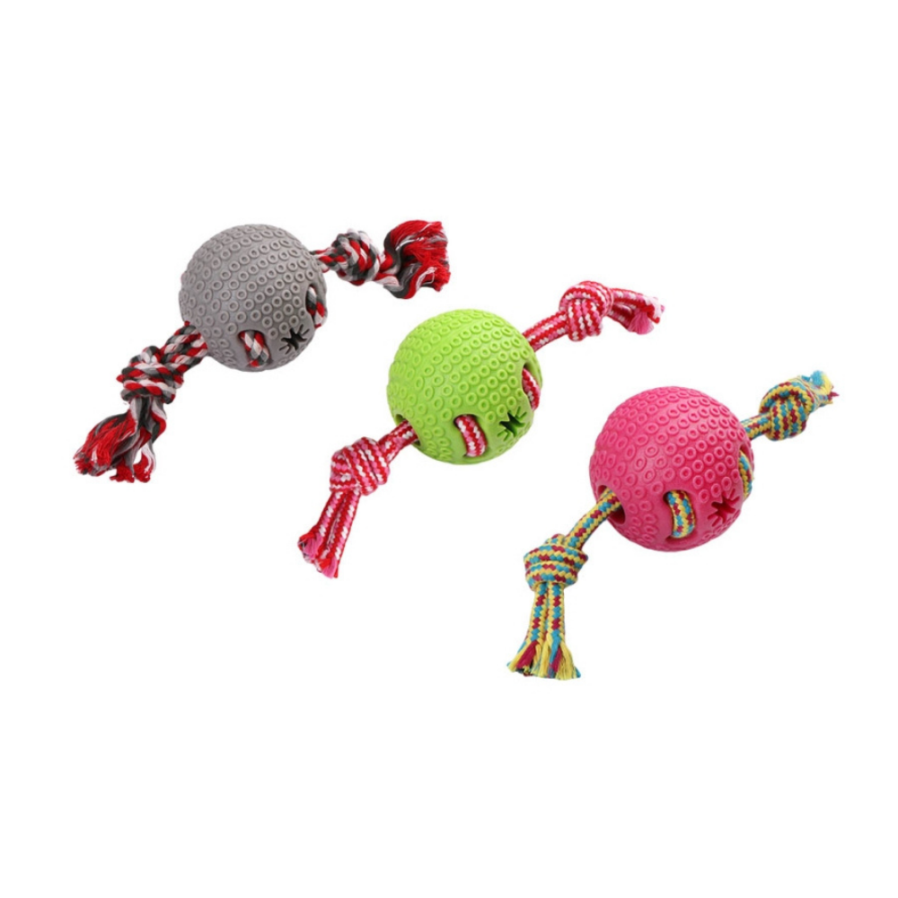Eastland İpli Plastik Top Köpek Oyuncağı 7 Cm