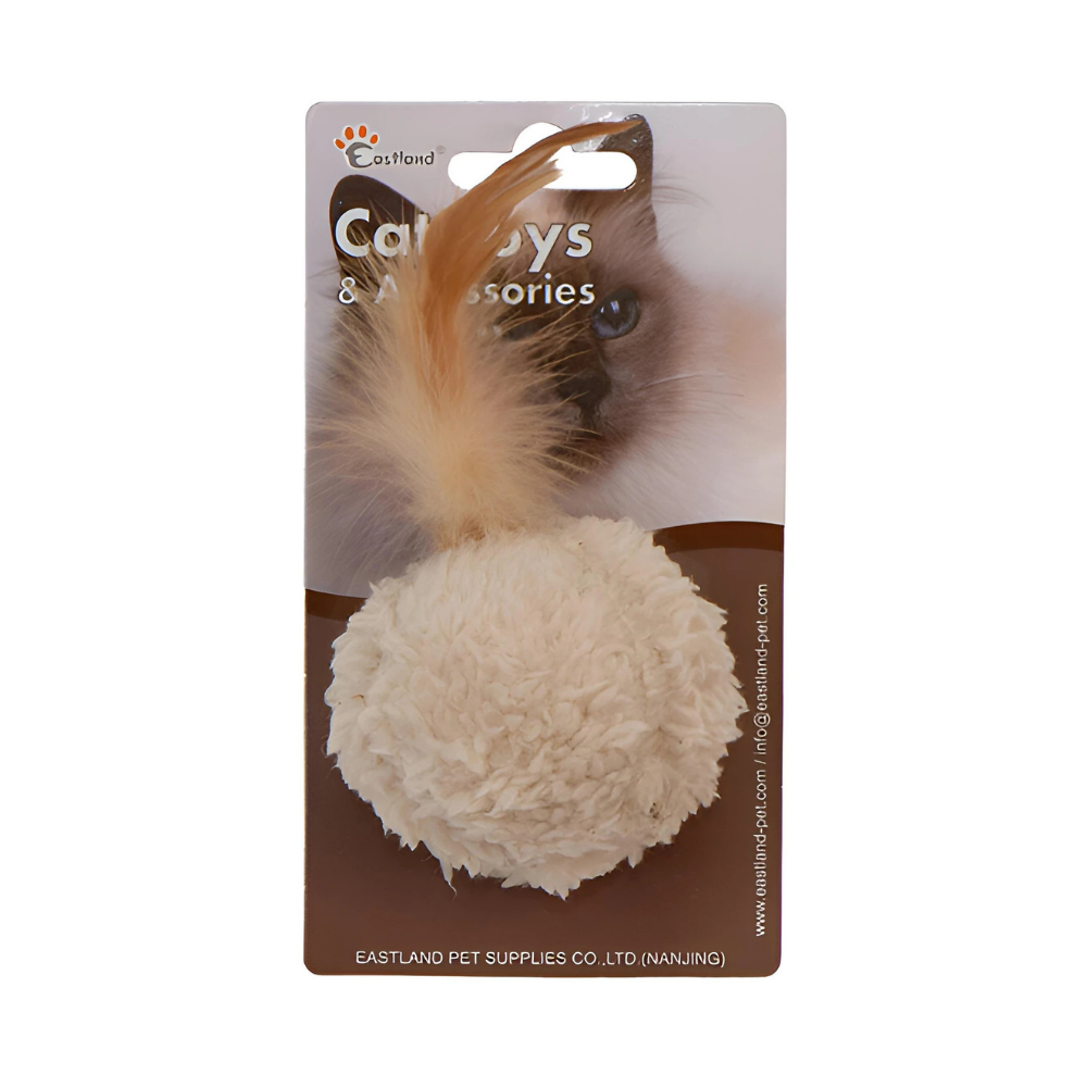 Eastland Kedi Otlu Tüylü Keçe Top Kedi Oyuncağı 5cm
