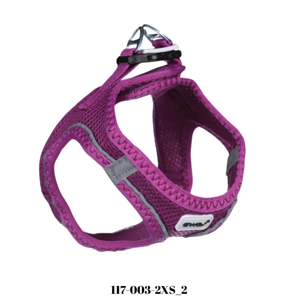 Ewox Air Mesh Mor Göğüs Tasması 3XS