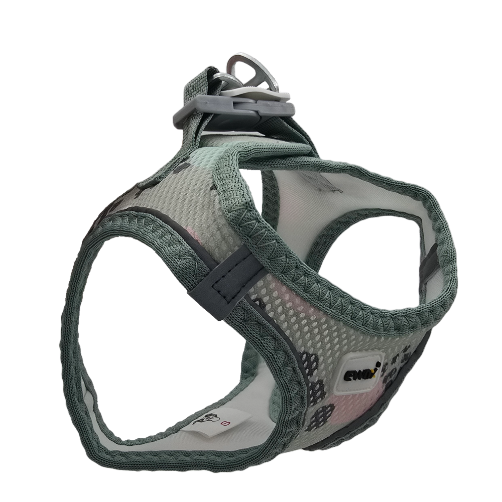 Ewox Air Mesh Puantiyeli Pati Desenli Göğüs Tasması XL