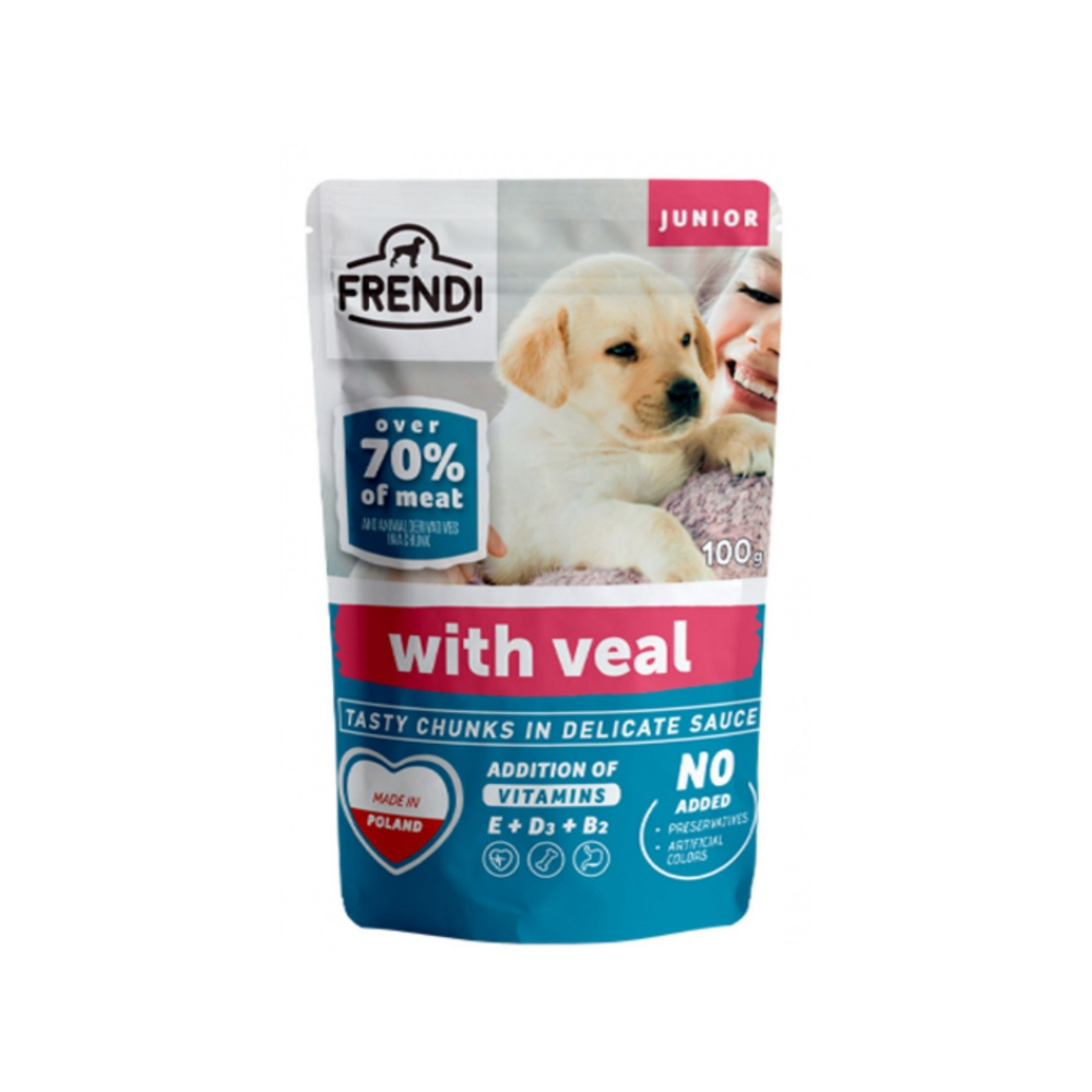 Frendi Sos İçinde Dana Ei Yaş Yavru Köpek Maması 100 Gr