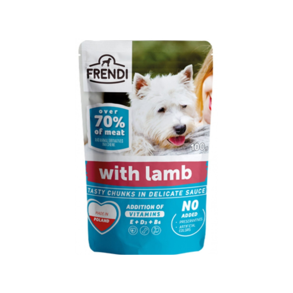Frendi Sos İçinde Kuzu Ei Yaş Köpek Maması 100 Gr