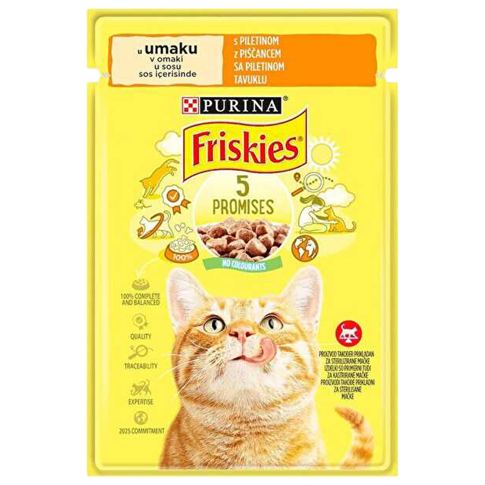 Friskies Tavuklu Yetişkin Kedi Yaş Maması 85gr