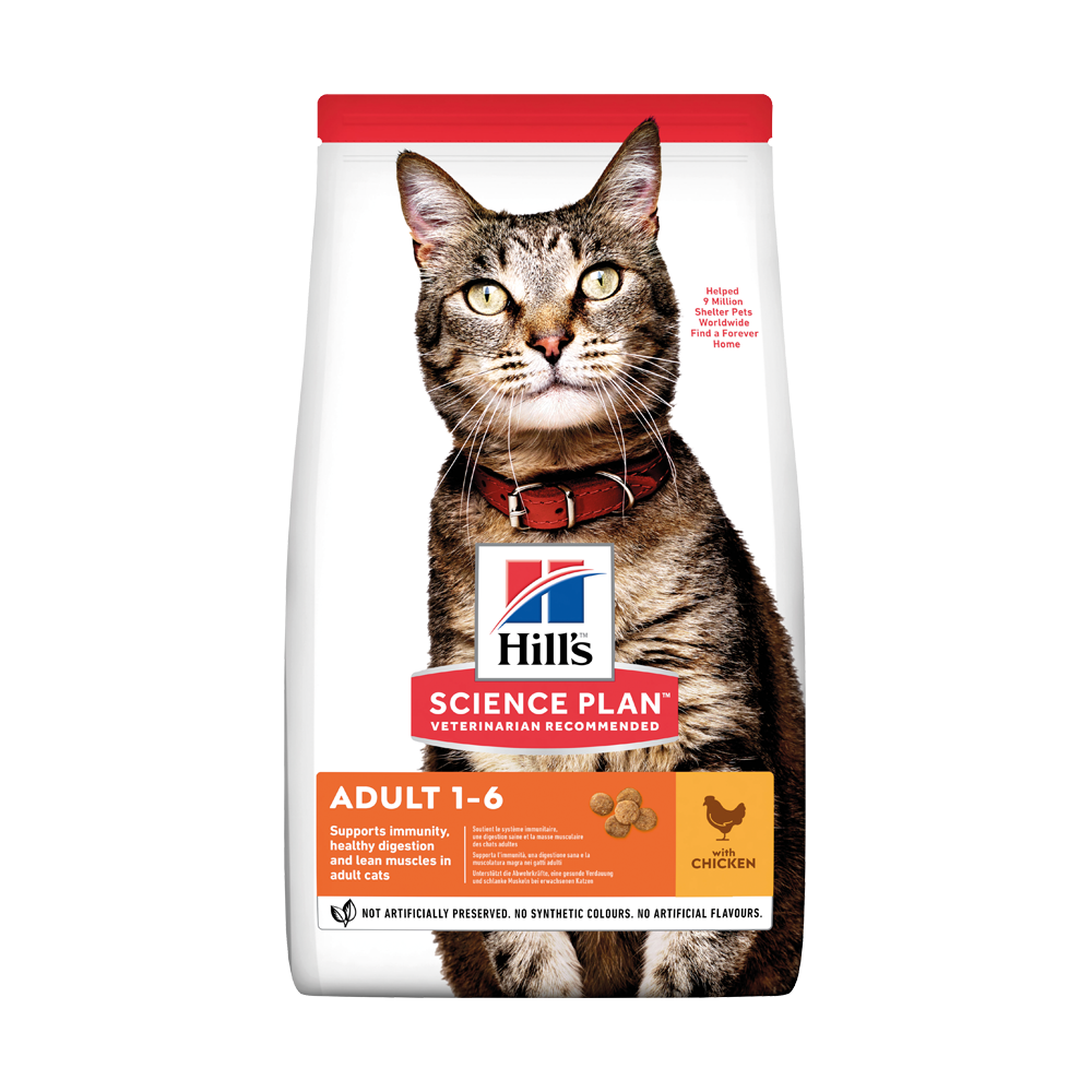 Hill's Science Plan Optimal Care Tavuklu Yetişkin Kedi Maması 8kg+2kg Hediye