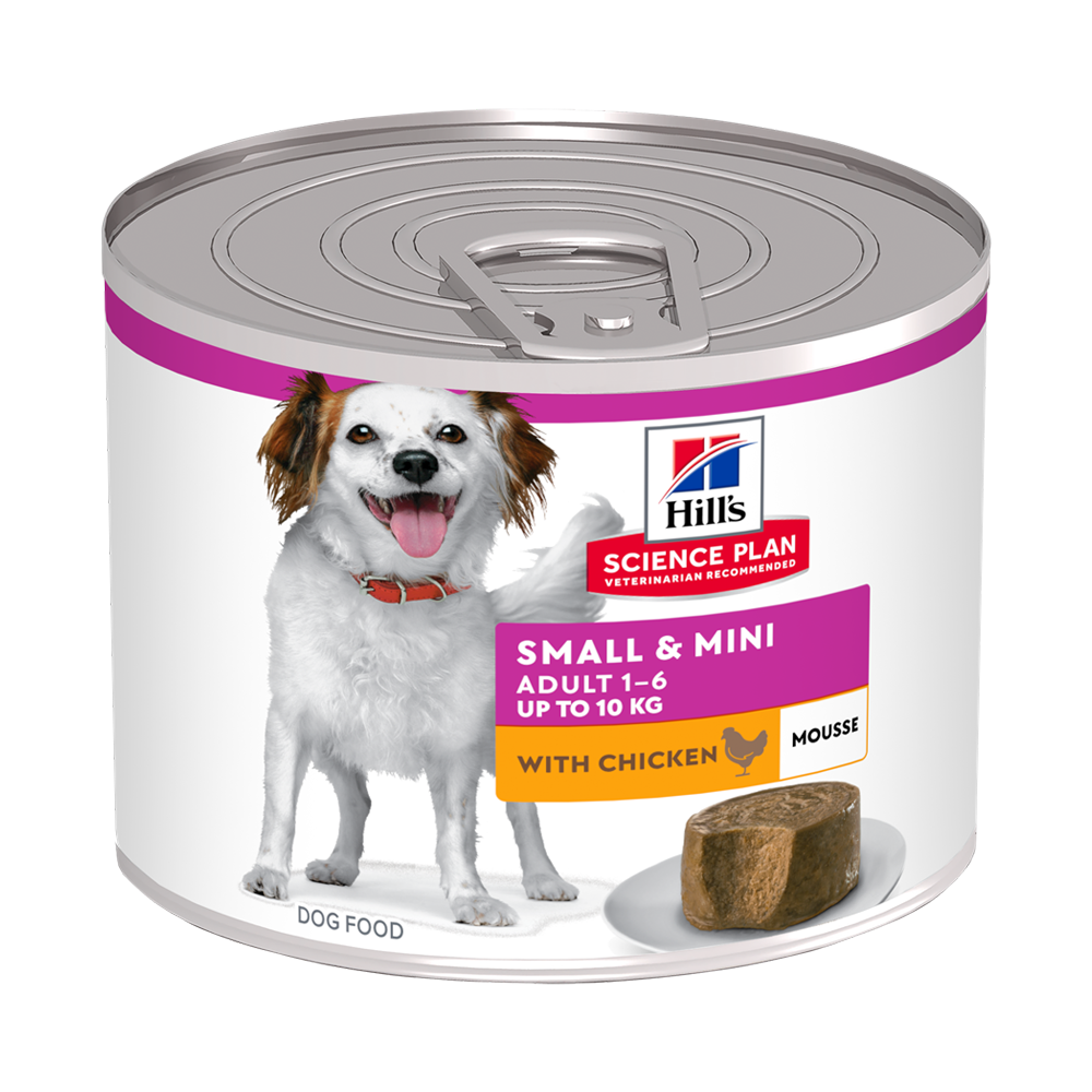Hill's Small Mini Mousse Küçük ve Mini Irk Tavuklu Yetişkin Köpek Konservesi 200gr