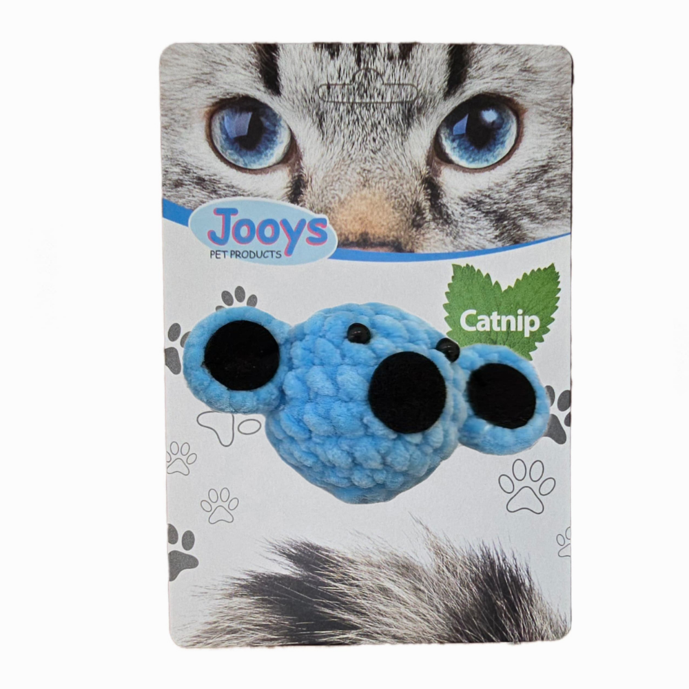 Jooys Catnip'li Kadife Koala Kedi Oyuncağı Mavi