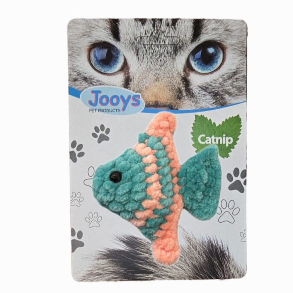 Jooys Catnip'li Kadife Melek Balığı Kedi Oyuncağı Yeşil