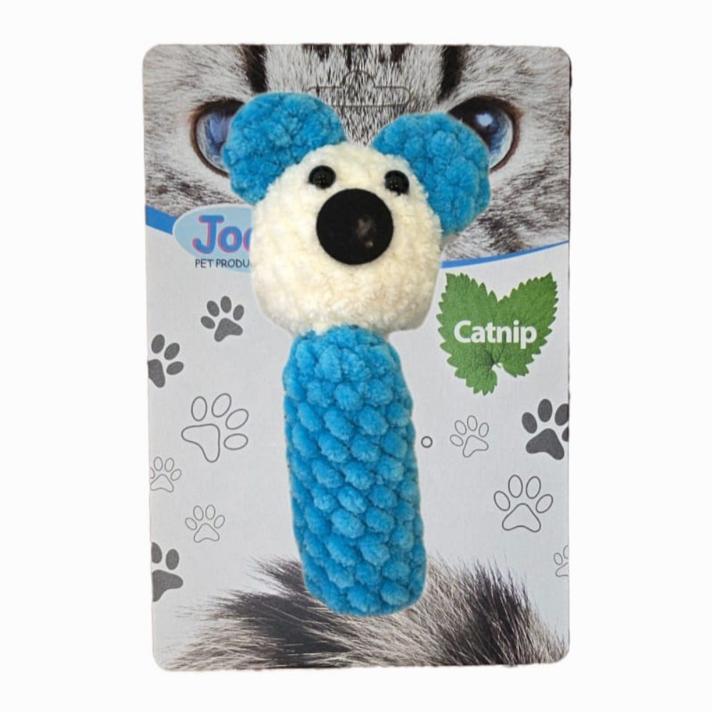 Jooys Catnip'li Tıkırtılı Parmağa Takılan Kedi Oyuncağı Mavi