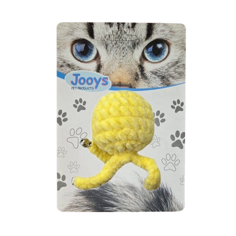 Jooys Zilli Kadife Kedi Topu Sarı